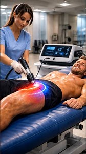 Shockwave Therapy Machine Treatment 💥 Thigh Muscle Pain Relief Fast #painrelief #shockwavetherapy