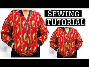 HOW TO: BOMBER JACKET // SEWING TUTORIAL// HOW TO SEW A LINED JACKET