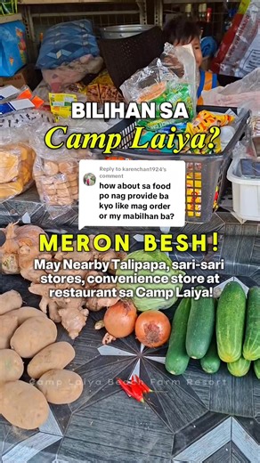 "Meron bang bilihan ng food sa Camp Laiya?” 🤔 MERON BESH!😎🍽️ Sa Camp Laiya, di ka magugutom, promise! ✔️ Nearby talipapa for fresh seafood 🐟🦐 ✔️ Sari-sari stores for daily needs 🛒 ✔️ Convenience store for quick cravings 🥤🍜 ✔️ Restaurant sa Camp Laiya para sa lutong food, walang effort 👌 Whether you're DIY cook, snacker, or gutom na ayaw magluto, covered ka dito, besh.🤩 ----- Relax, swim, chill… food problems = solved 😌🌊 Book your stay now! #CampLaiya #CampLaiyaBatangas #BeachGetawayP