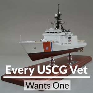 What Does EVER USCG Vet Want? A replica model of their Cutter and Boat! ANY Class or ANY Service Era ANY SIZE or SCALE model desired! Contact us for a quote today - www.sdmodelmakers.com | SD Model Makers