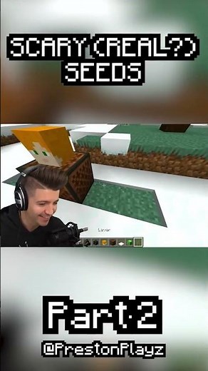 Testing Minecraft’s Most Scary (Real?) Seeds! #prestonplayz #Minecraft #videogames #streamer