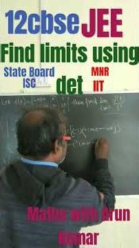 #limits using determinants #understanding #maths #2026 CBSE class 12