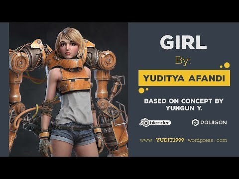 Girl 3D Model Showcase