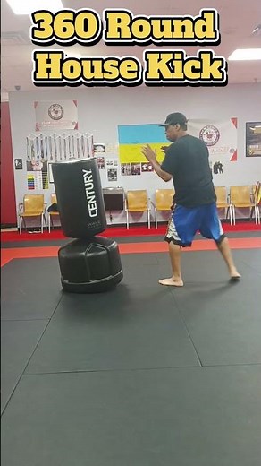 360 Round house Kick #mma #karate #taekwondo