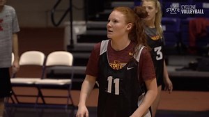 This week's Freshamn Feature is our seventh and final freshman to meet, Abby Greiman. Learn about her volleyball and ISU background, what she is looking forward to in the next few weeks and show cattle season. | Iowa State Volleyball
