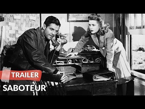 Saboteur (1942) Trailer | Alfred Hitchcock | Robert Cummings | Priscilla Lane