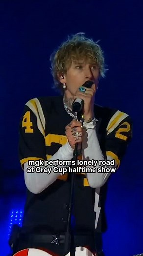 mgk's halftime show was the reason i watched the football game. 😇 📝: mgk performs "lonely road" at the Grey Cup Halftime Show at Princess Auto Stadium on Sunday, November 16, 2025 in Winnipeg, Manitoba, Canada. 🎶 This song: mgk, Jelly Roll - lonely road #mgk #machinegunkelly #colsonbaker @machinegunkelly @cfl @jellyroll615 | mgkmagic