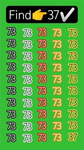 Odd Number 👉 37 #quiztime #quiz #challenge #riddles #puzzle #ढूंढो 🤯