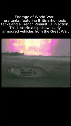 Watch real World War tanks in action! 🚜💥 Rare archival footage #history #militaryhistory #tanks