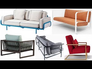 Metal sofa design ideas / Open frame metal sofa design ideas