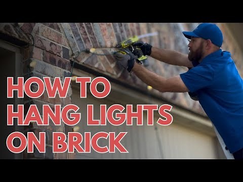 How to Hang Christmas Lights LIKE A PRO around brick windows