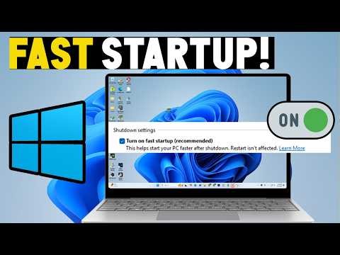 How to turn on or off fast startup in windows