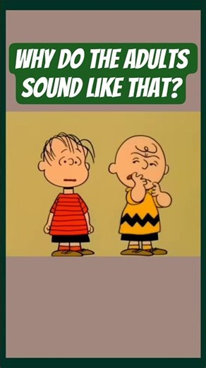 Why do the adults in #Peanuts sound like trombones? #Cartoons #CharlieBrown
