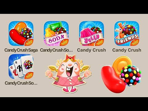 All Candy Crush "King" Games: Candy Crush SAGA,Candy Crush Soda,CandyCrush Jelly, CandyCrush Friends