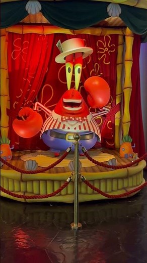 Mr Krabbs on SpongeBob ride in Vegas