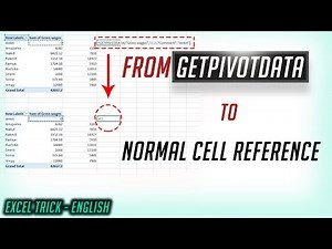 Excel Trick - Pivot data to normal cell reference T2 Lang English