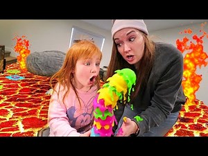 DONT DROP the ICECREAM!! Hot Lava Floor and Hide n Seek Challenge with Mom (fun new cooking game)