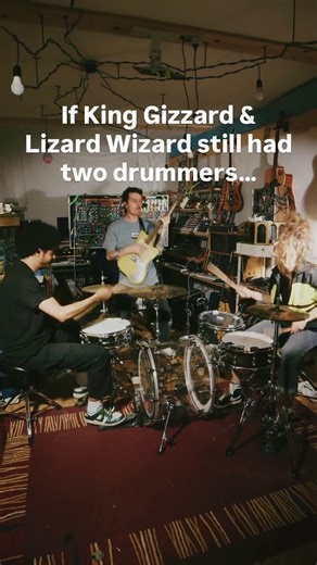 If King Gizzard&The Lizard Wizard still had 2 drummers 🥵 #guitar #drums #rock #musicband #psychrock