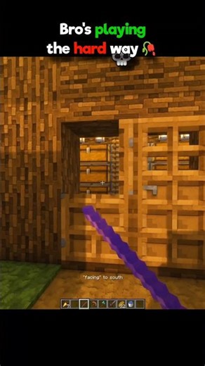 Minecraft Bro's playing the hard way 💀#minecraft #minecraftshorts