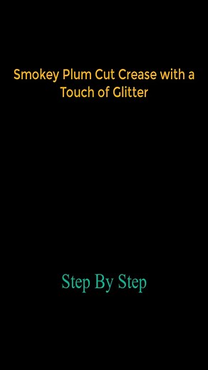 Smokey Plum Cut Crease with a Touch of Glitter #eyeliner #makeup #makeuptutorial