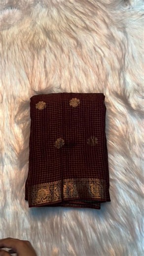 Viscose georgette chex pallu design 1699 u