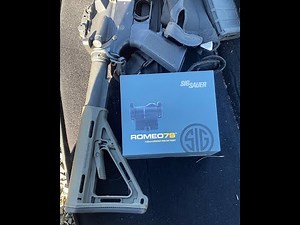 Unboxing and Shooting the SIG SAUER ROMEO7S Red Dot Sight