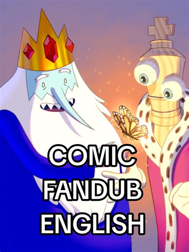 Two crazy kings! 👑 I wanted to do a fandub of the comic I uploaded a few days ago (which has gotten a lot of support, wow) and animate it a bit. A huge thank you to @Madio for the amazing work he did with his voice acting (and @🎭 Motesillo🎙️ for the spanish dub) It's the first time I've done a project like this, and it was really fun! There's also an spanish version, so check it out 👁👁 #theamazingdigitalcircus #adventuretime #fandub #iceking #kinger