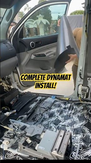 Sound deadening the floor & roof on my #Tacoma! #Dynamat #Dynaliner #sounddeadening #soundproof