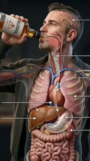 What Alcohol Really Does to Your Body | Liver & Brain Damage Explained in 3D