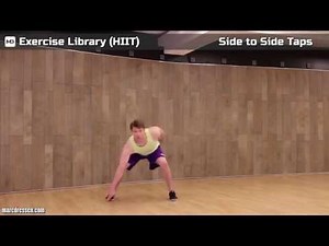 Side to Side Shuffle Floor Taps - Exercise Library (HIIT) | Marc Dressen