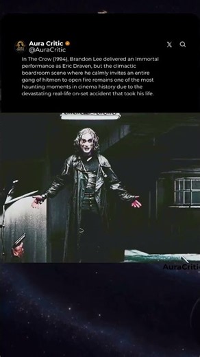 The Tragic Legacy Behind The Crow 🖤 #TheCrow #shorts