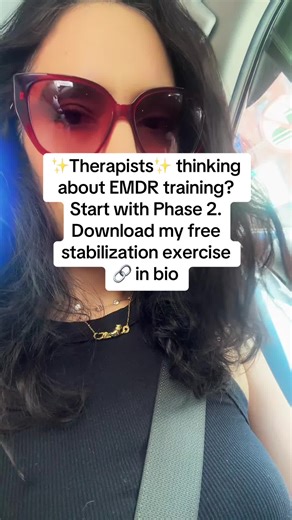 Thinking about EMDR training? Before reprocessing ever begins, we have to get stabilization right. Phase 2 is where we build safety, regulation, and dual awareness…and it’s one of the most important parts of EMDR. I’m sharing a free EMDR stabilization exercise so you can see how I approach Phase 2 clinically and what supporting clients actually looks like in practice. 👉 Download the free exercise now (🔗 in bio) If EMDR training is on your horizon, this is a way to get a feel for the work. #emd