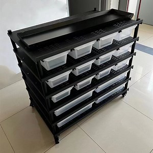 [Hot Item] Rack à serpents en PP ABS boîte rack d'élevage de reptiles rack en métal avec bacs pour reptiles