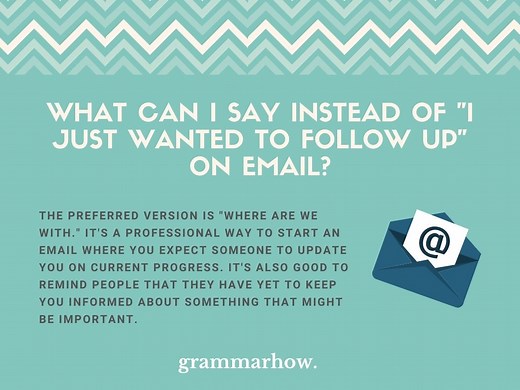10 Better Ways to Say "I Just Wanted to Follow Up" on Email
