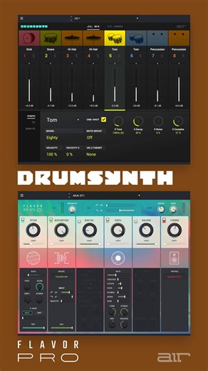 Adding rhythm, character, and space... Drum Synth, Flavor Pro, and Loom II work together to get any session started right. Add some AIR in your workflow: https://www.airmusictech.com | AIR Music Tech