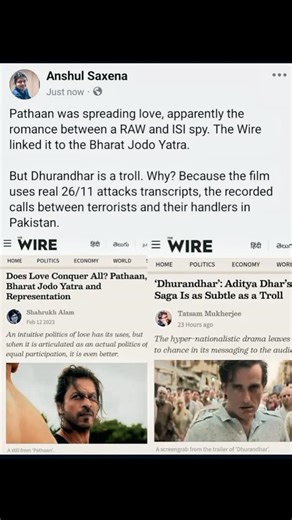 Bharat | Politics | India 🇮🇳 on Instagram: ". . . #dhurandhar #adityadhar #movie #pakistan #viral"