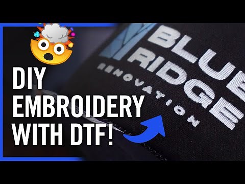 Unbelievable: DIY Embroidery Effects with DTF Transfers!