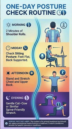 One-Day Posture Check Routine for Back Care & a Healthier Lifestyle