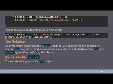 Generifying the getById Method in TypeScript for Child Interfaces of a Common Parent Car