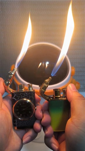 Guess which lighter won?😴🔥🏆 #asmr #funny #lighter #shorts