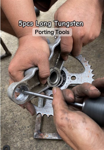 5pcs Long Tungsten Porting Tools🔥 #portingtool #porting #fypシ #tools #motorcycle