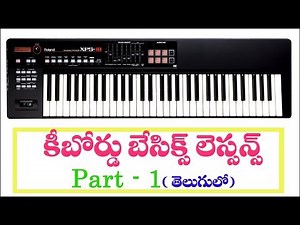 Keyboard basics lessons part 1 in telugu|| kv presents