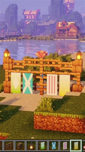 Creating a Cute Beach Decoration in Minecraft