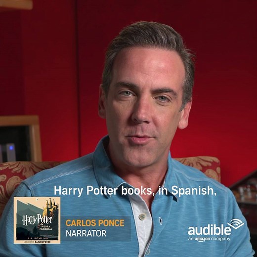 Harry Potter is now available in Spanish! Get the audiobook today, narrated by Carlos Ponce, exclusively on Audible. | Audible