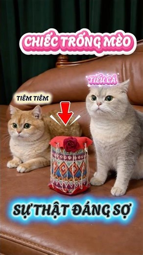 Tiểu Cá và sự thật đáng sợ về chiếc trống mèo #viral #viralvideoシ #viralshort #viralvideos