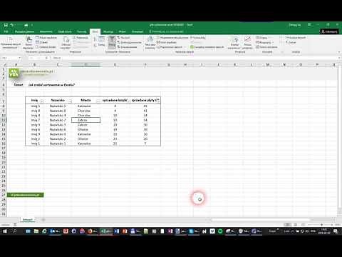 Jak zrobić sortowanie w Excelu?