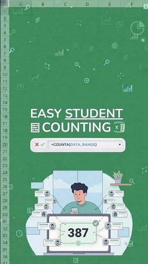 Auto Count Student Names Using COUNTA