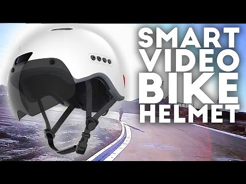 KRACESS Smart Bike Helmet with Camera, Bluetooth Audio and LED Lights