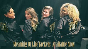 62K views · 1.8K reactions | Me and my girls are LOVING our new Meaning Of Life Jackets! Order now to get one personalized with your own name! Custom embroidery limited to just 100 orders, don't wait. PLUS use code ‘KELLYAMAS’ to get a free gift with your order! Shop Now: store.kellyclarkson.com | Kelly Clarkson | Facebook