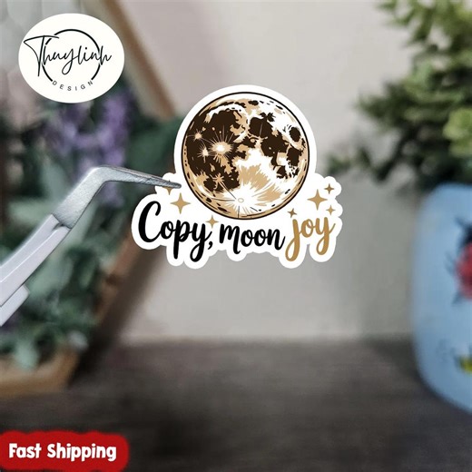 Copy Moon Joy Stickers Pack, Artemis II Moon Mission Decal, NASA Vinyl Stickers, Moon Landing Decal, NASA Astronaut, Astronomy Lover Gift - Etsy